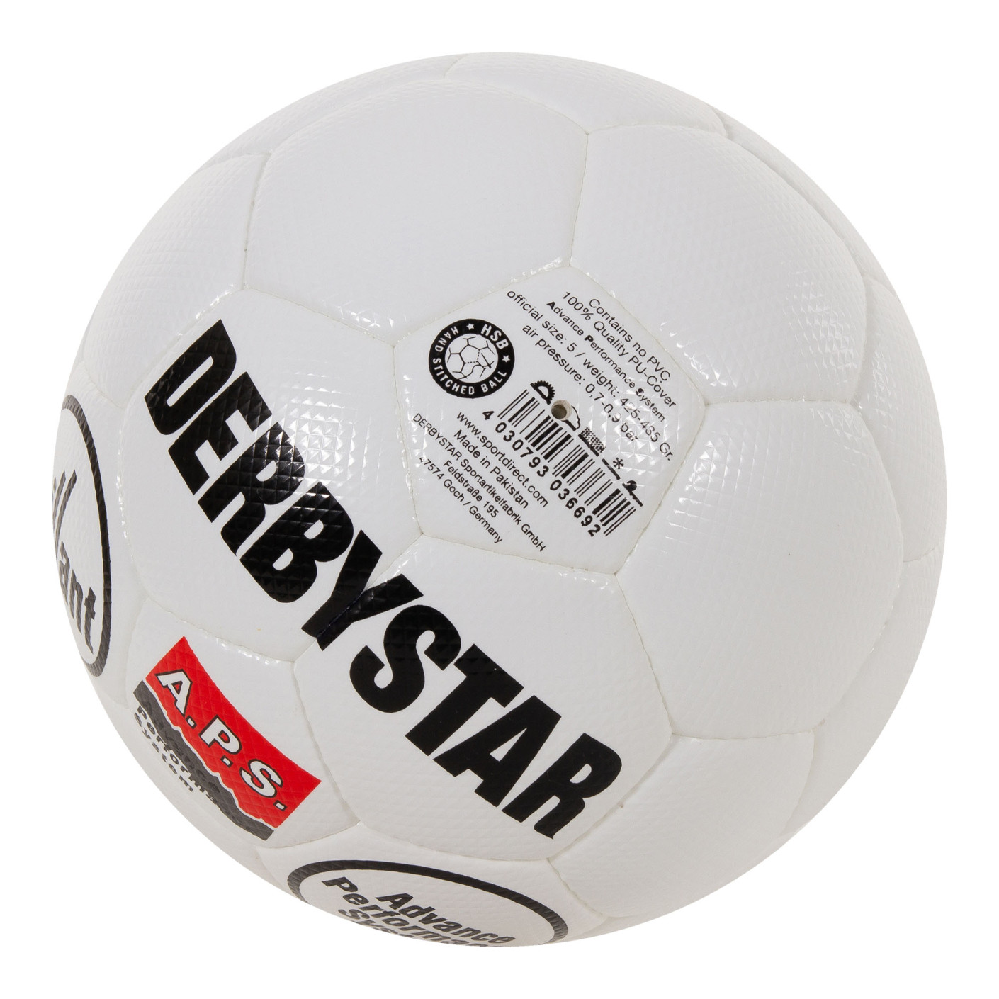 Derbystar Brillant II Voetbal Maat 5 Wit Zwart