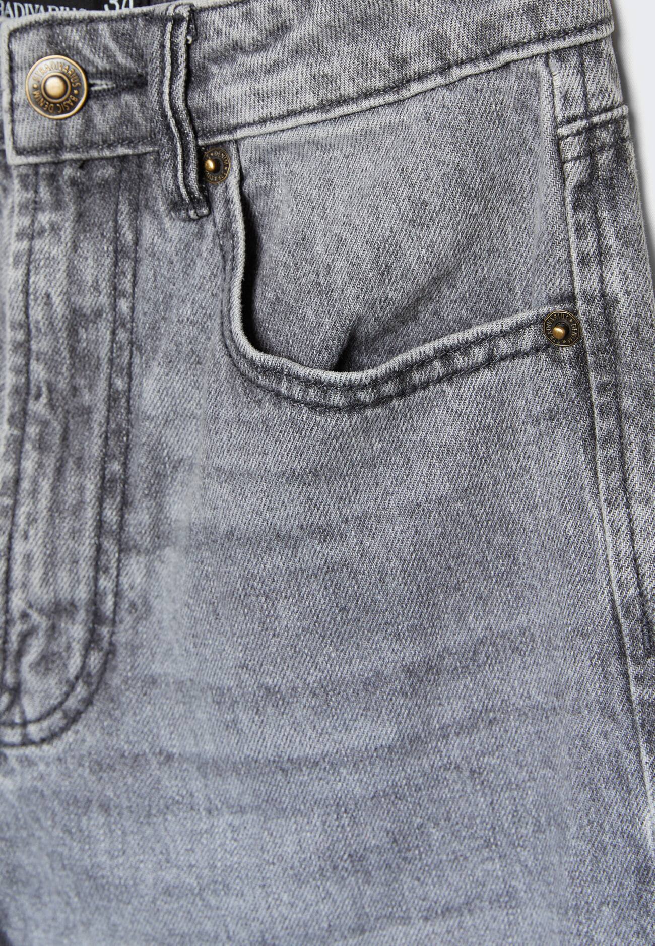 calça jeans D92 reta de perna larga