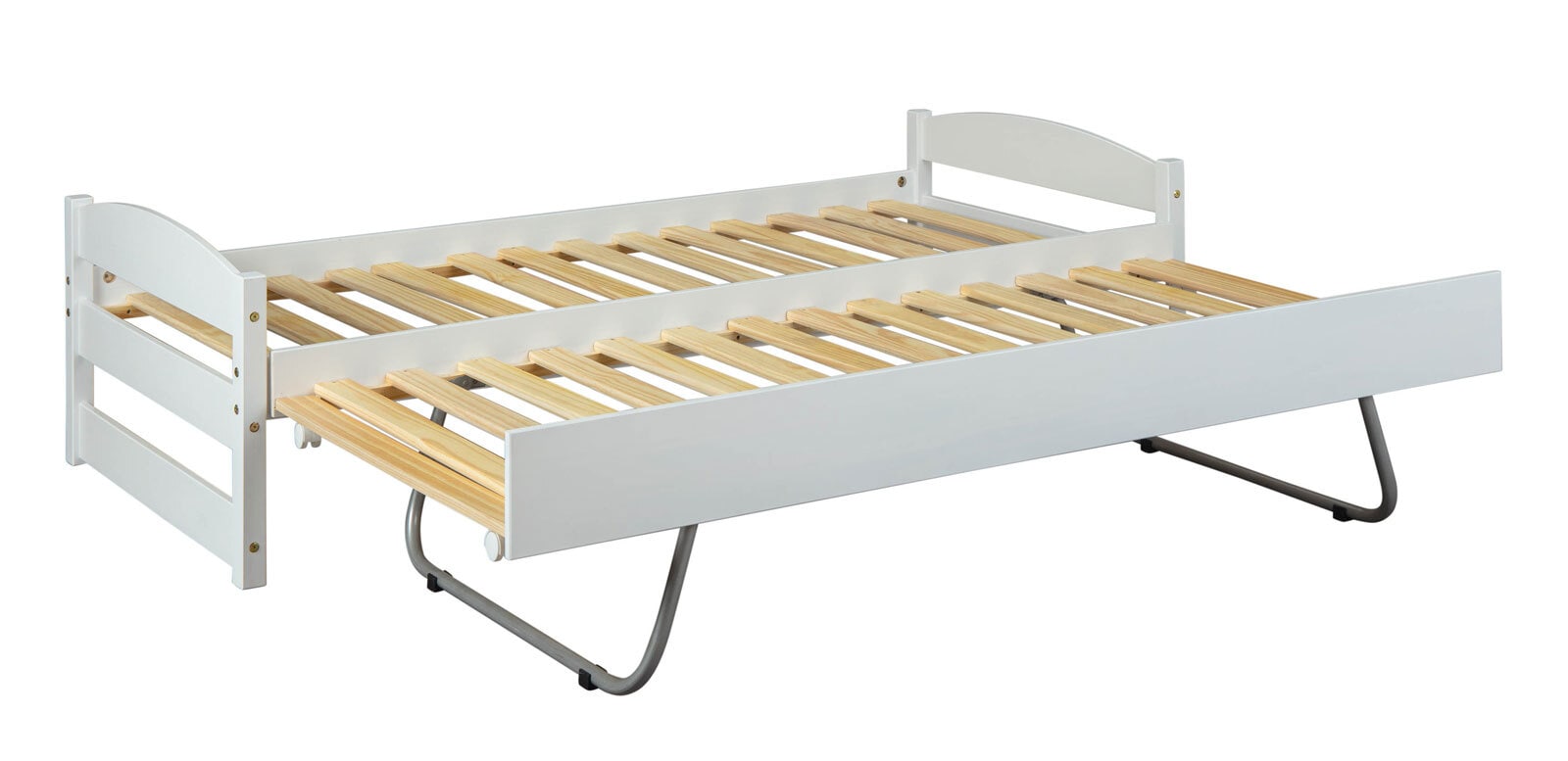 Stauraum-/Funktionsbett SÖREN 90 x 200 cm weiß