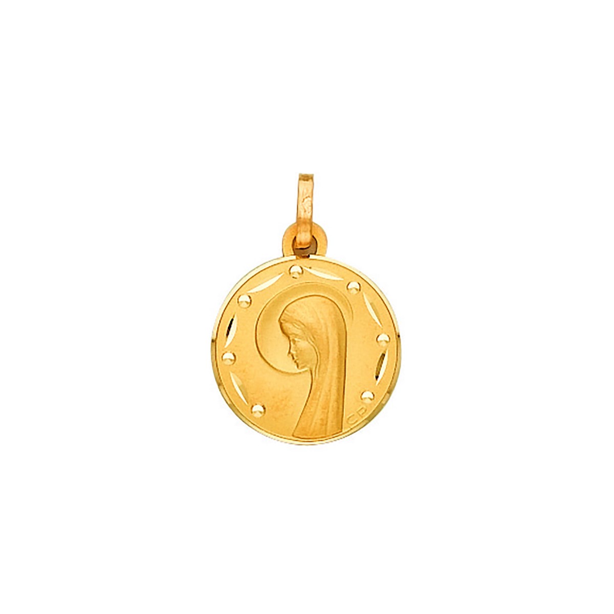 Médaille vierge Brillaxis pastillée