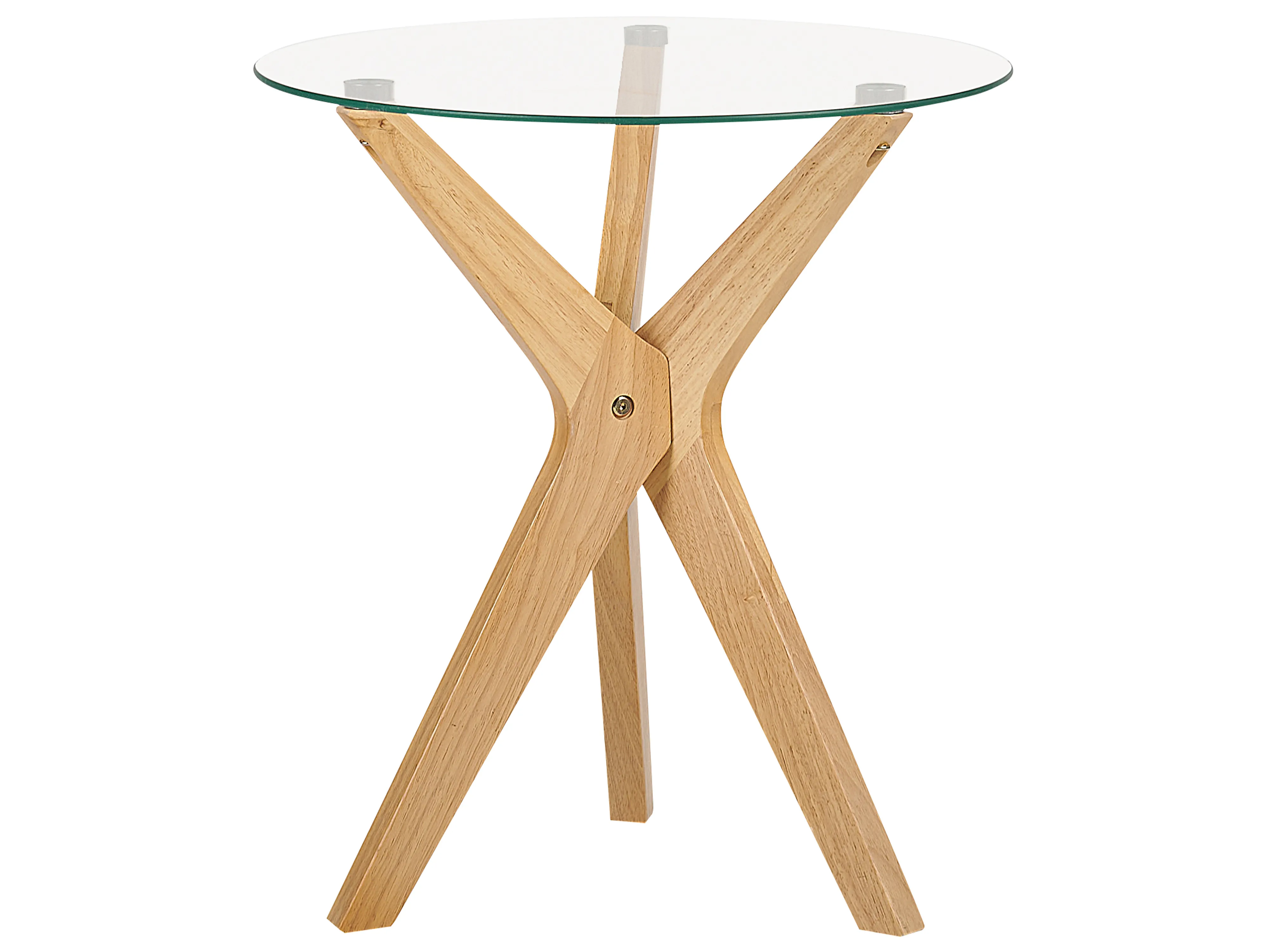 Bijzettafel VALLEY Veiligheidsglas Lichtbruin