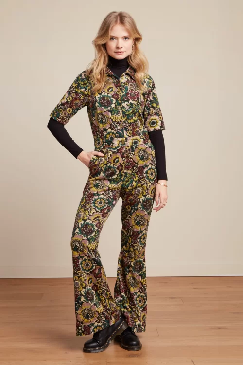 King Louie Garbo Flare Tulsa jumpsuit in multi