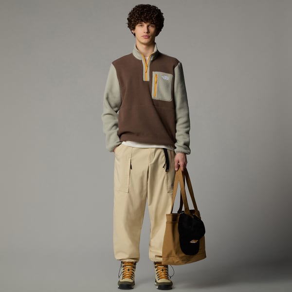 Sweat polaire THE NORTH FACE YUMIORI 1/4 ZIP SMOKEY BROWN/CLAY GREY/SUMMIT GOLD