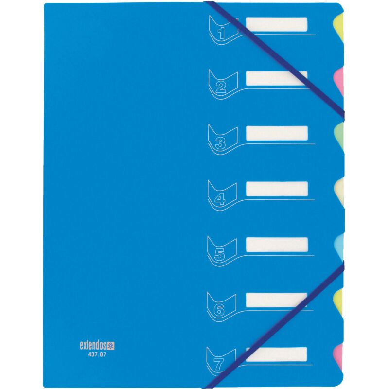 Trieur bi-matières Extendos 7 divisions couleur