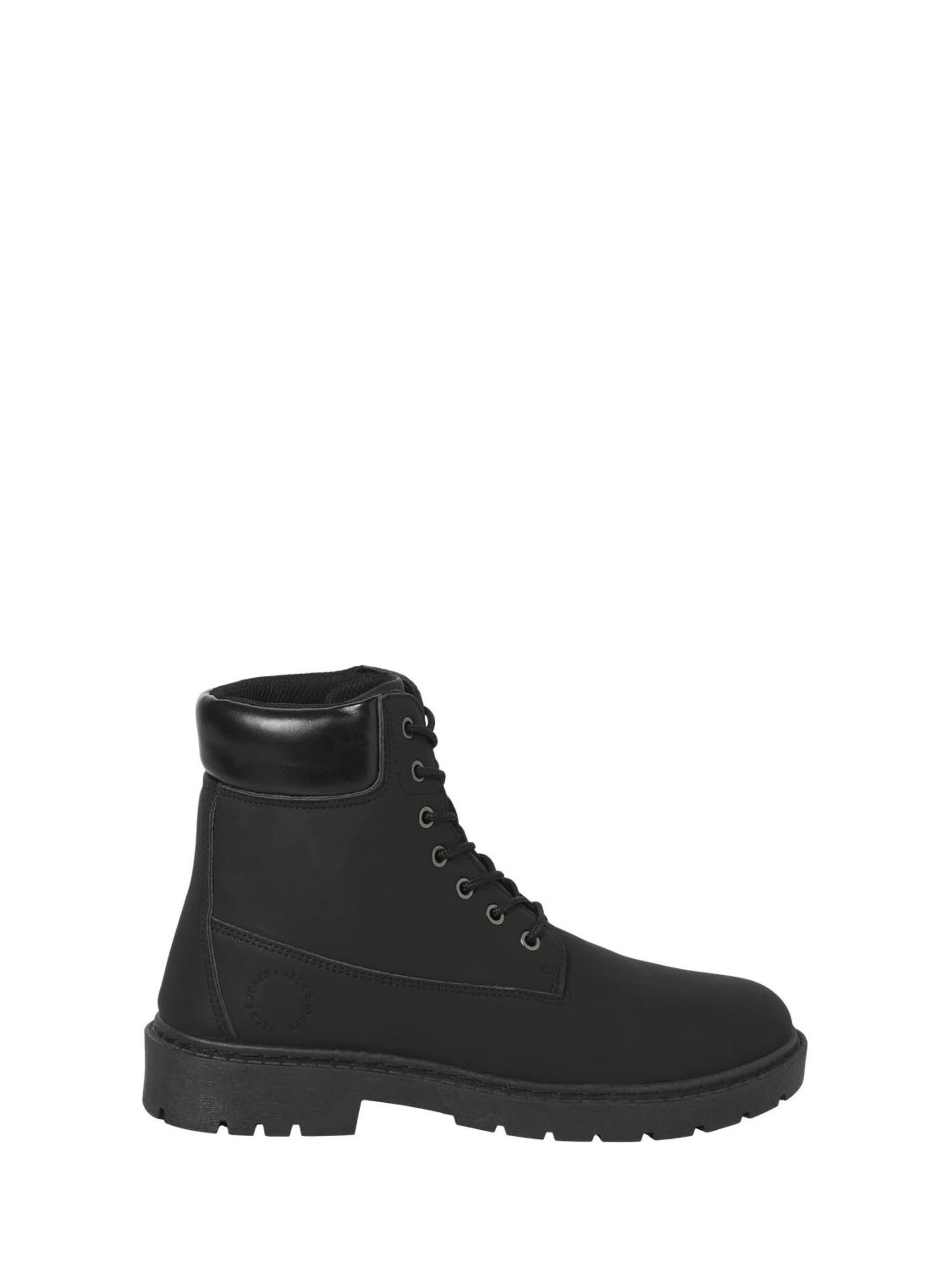 Zwart - JACK & JONES Tan Lace Up Ankle Boots