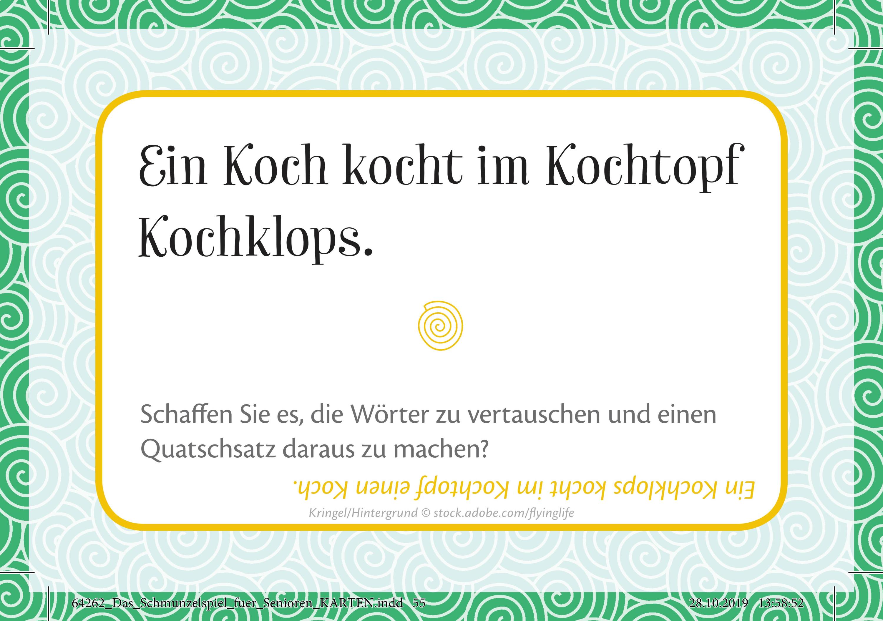 Das Schmunzelspiel für Senioren