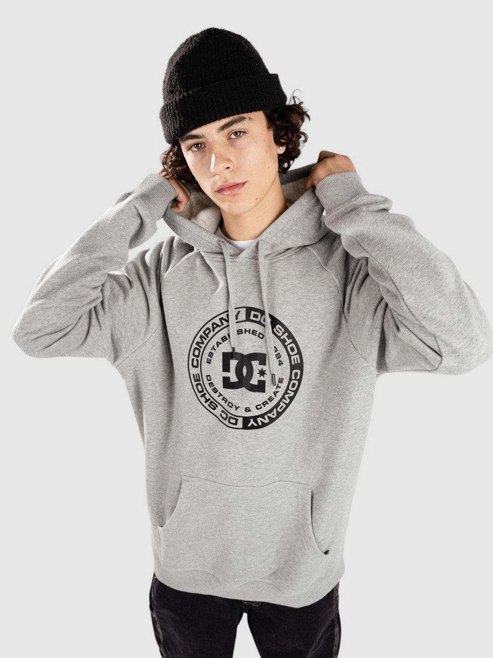 DC Corpo Raglan Ph Hoodie heather grey
