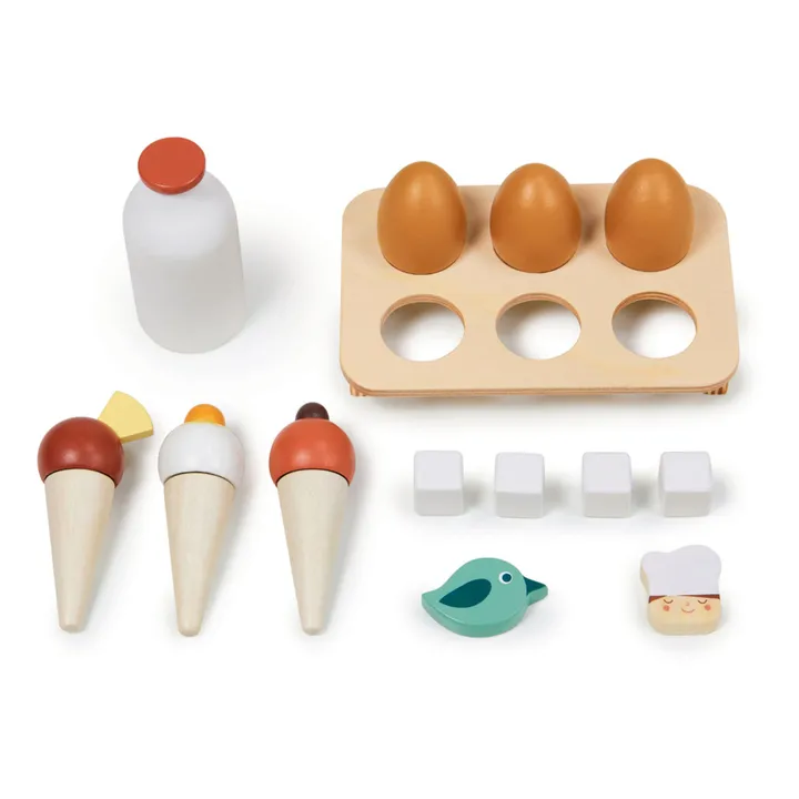 Tender Leaf Toys Réfrigérateur et ses accessoires en bois
