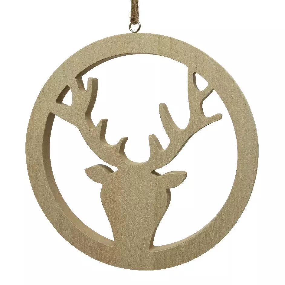 Renne à suspendre (H18 cm) Paulow Naturel