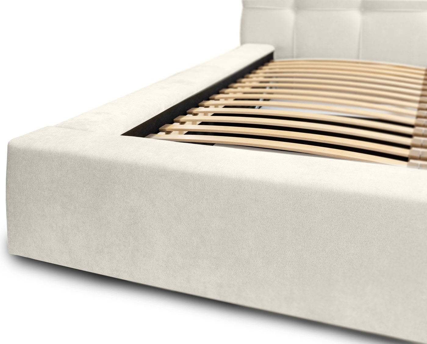 Trae Mobler Grace 160 x 200 cm Gestoffeerd Bed Lichtgrijs