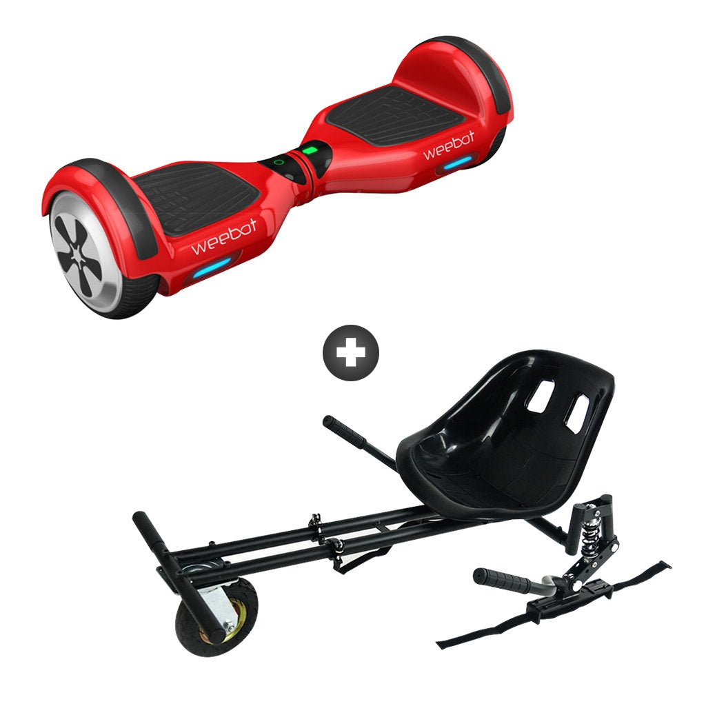 Pack Hoverkart + Hoverboard Classic Rouge - 6,5 Pouces