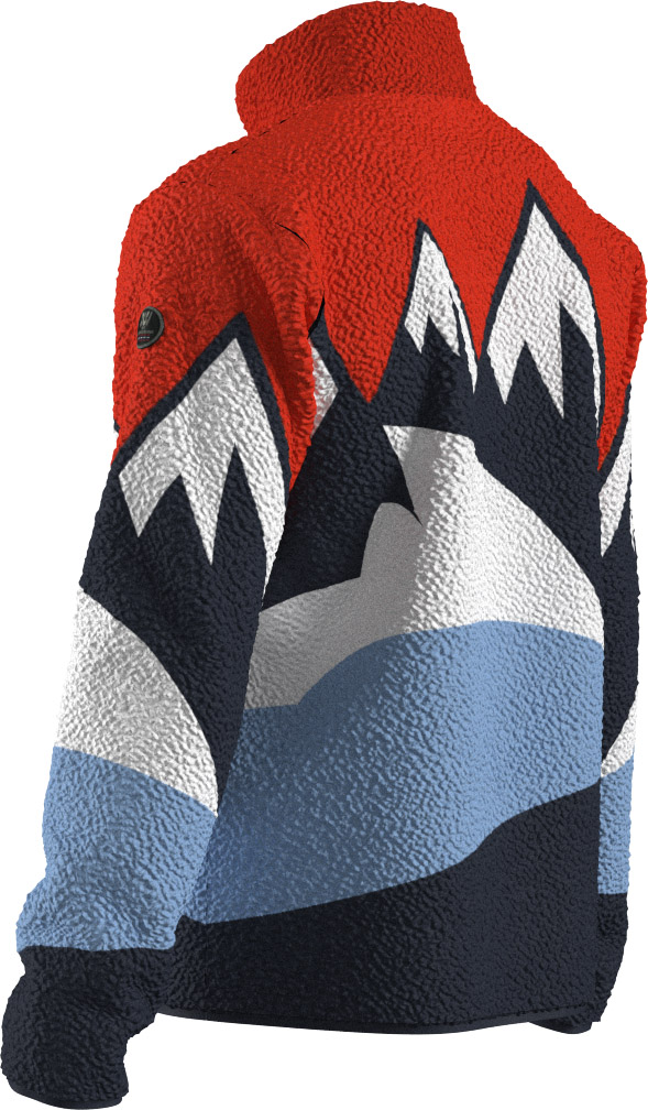 SnowFun Pile Jacket men Flame