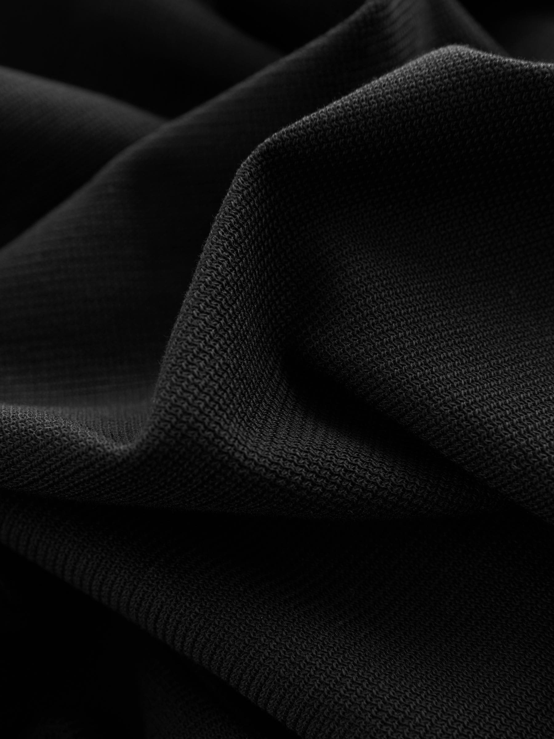 Zwart - Smart poloshirt met textuur en rits