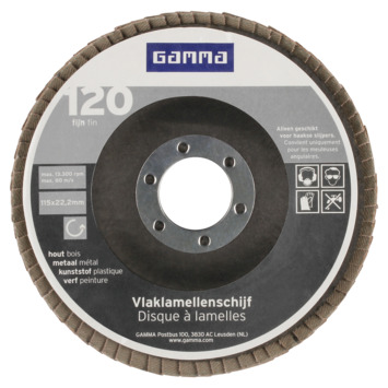 GAMMA lamellenschijf 115mm k120