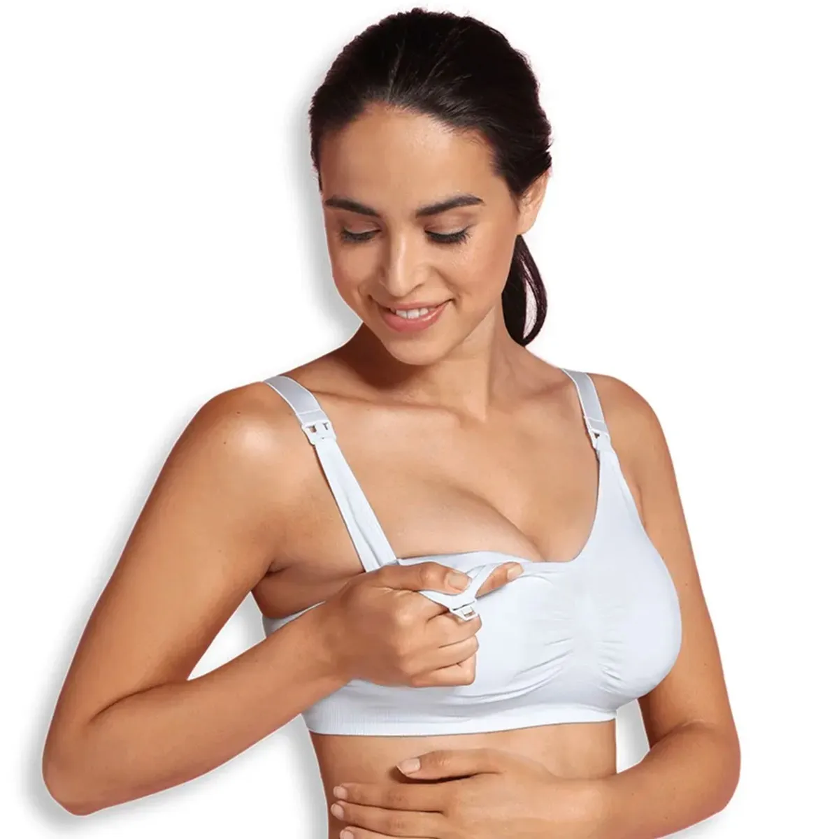 Carriwell Soutien-Gorge d'Allaitement Rembourré Sans Coutures - Compresses d'Allaitement - Paquet de 6 - Blanc OU Noir