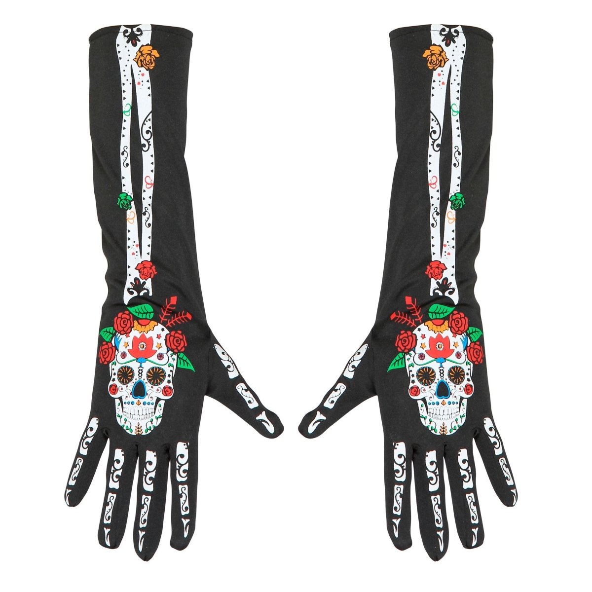 Dia De Los Muertos Handschoenen 40cm