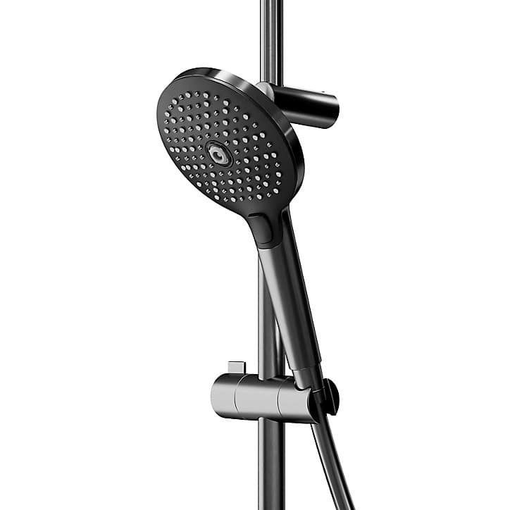 Colonne de douche thermostatique GoodHome Kolima titane