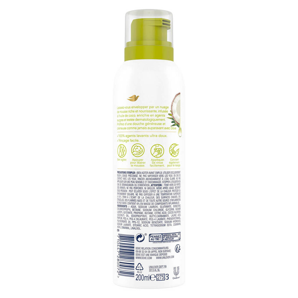 Weer een topper van DoveCoconut Oil doucheschuim - 6 x 200 ml