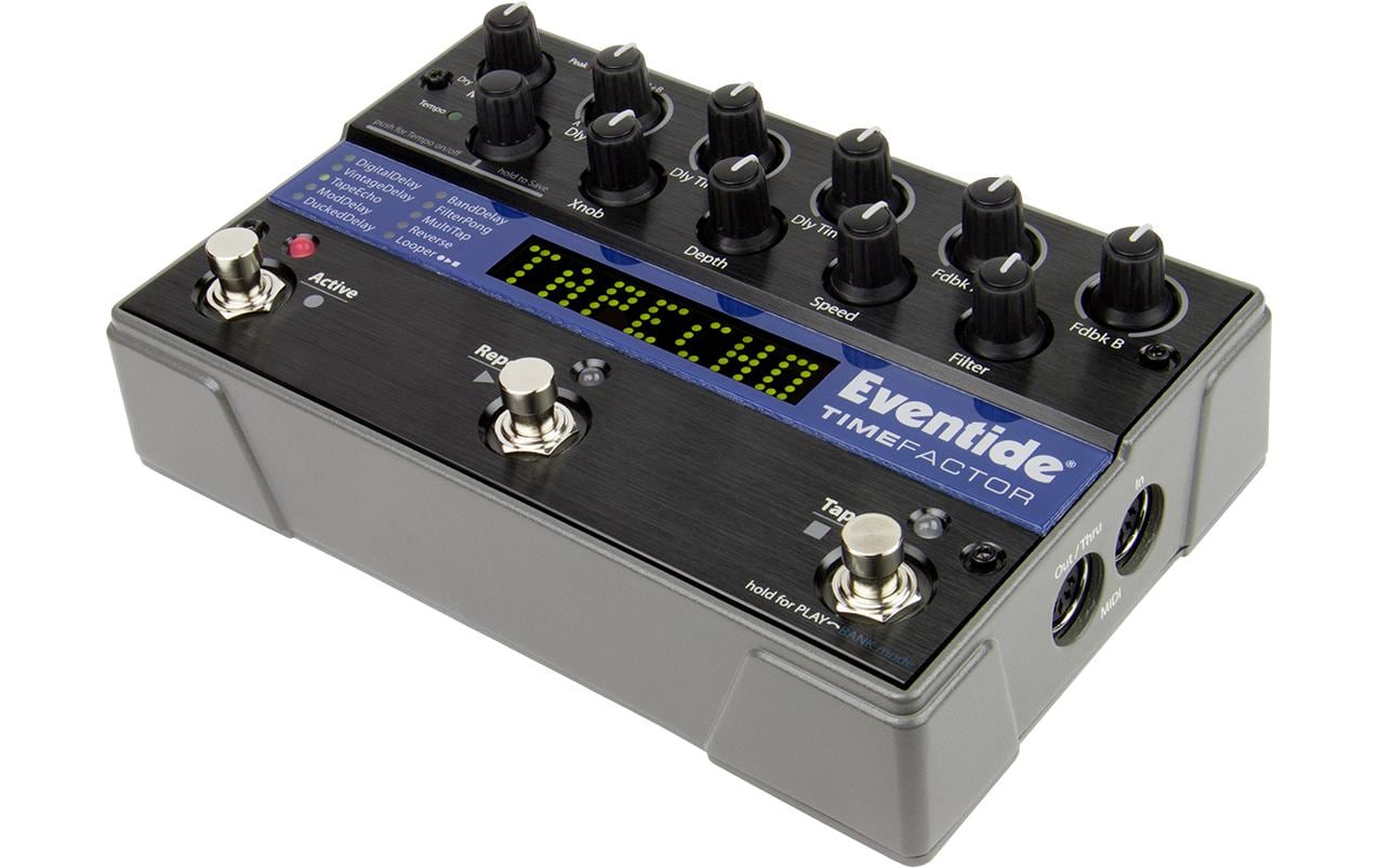 Pedal Timefactor<br>Twin Delay & Looper – Professioneller Stereo-Dual-Delay mit 10 Algorithmen, 12‑Sekunden‑Looper, MIDI/USB-Steuerung, Expression-Pedal-Support