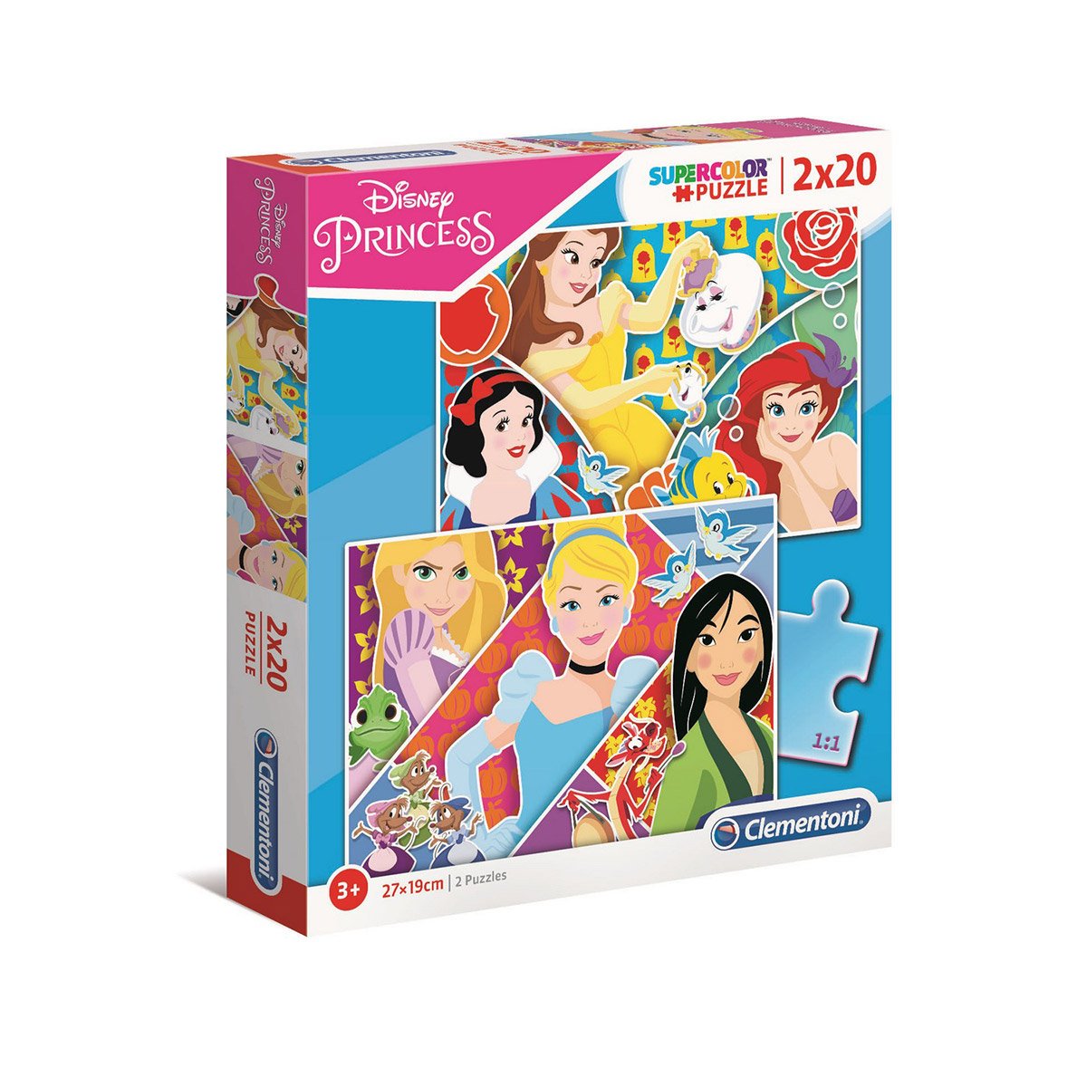 Puzzles SuperColor 2x20 pièces  Princesses