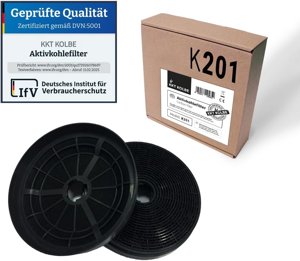 KKT KOLBE A+++ Dunstabzugshaube 60 cm | Umluft Abluft | Kopffrei | Wandhaube | Schwarz Stahl | LED-Beleuchtung | 3 Gebläsestufen | inkl Aktivkohlefilter | VTH6004S