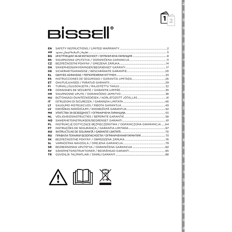 Bissel tæppe- og møbelrenser - sort