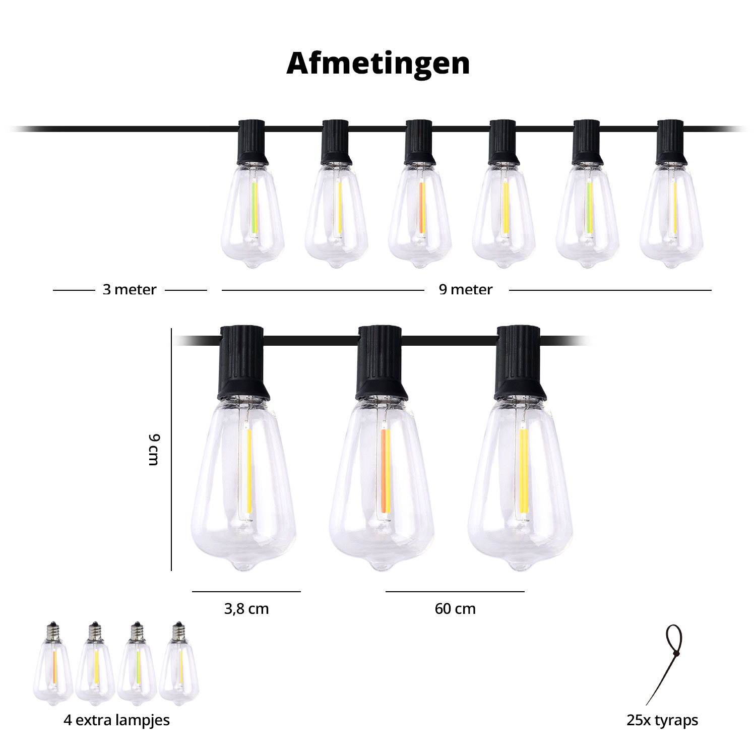 FlinQ Slimme Premium lichtslinger - 15 meter