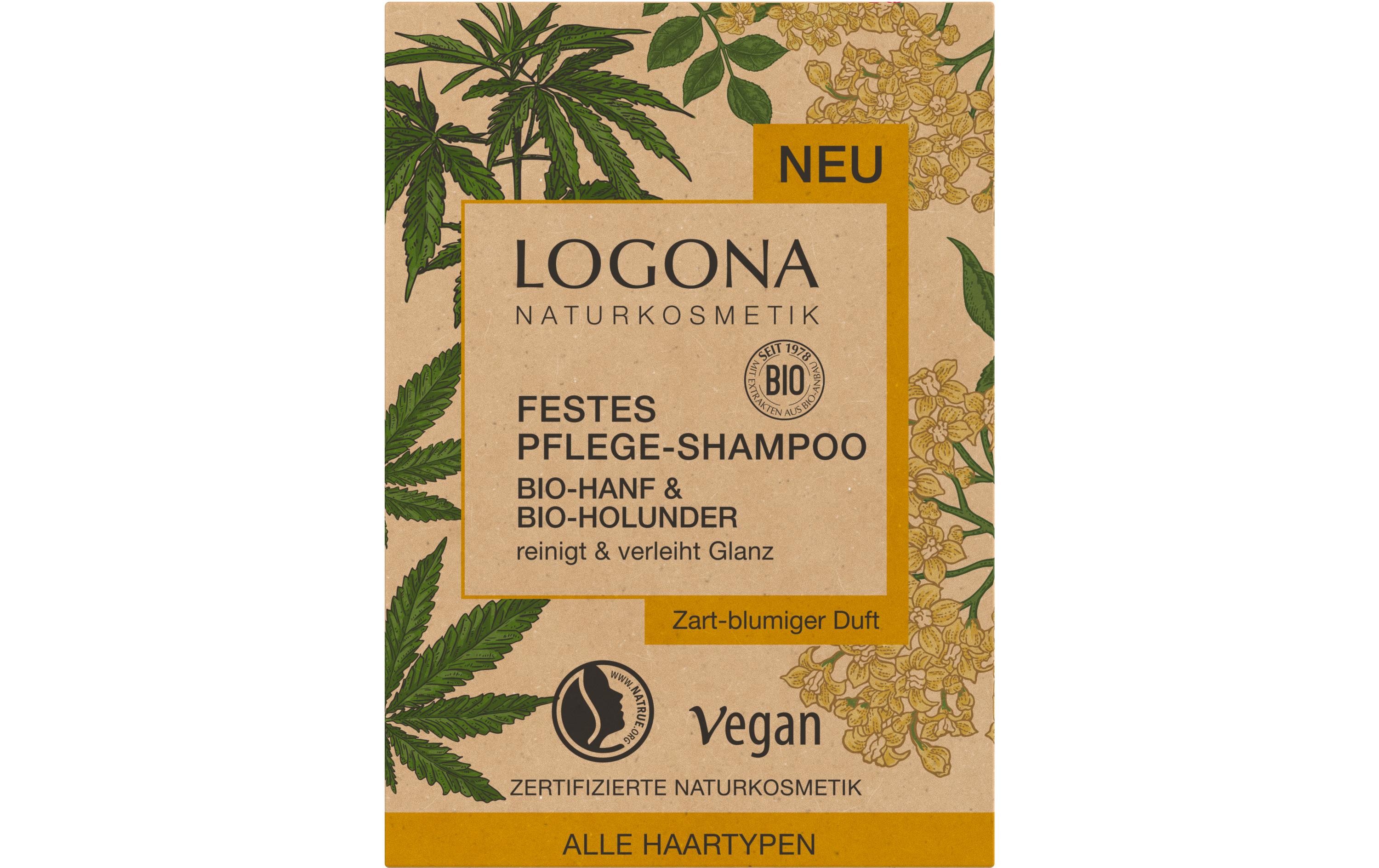 Festes Shampoo Bio-Hanf und Bio-Holunder 60 gNatürliches festes Shampoo aus Liebe zu Ihrem Haar und zur Umwelt