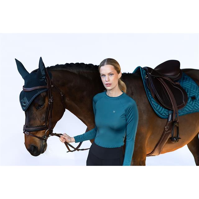 Zadeldek Equestrian Stockholm Modern Teal Blue Springen Blauw