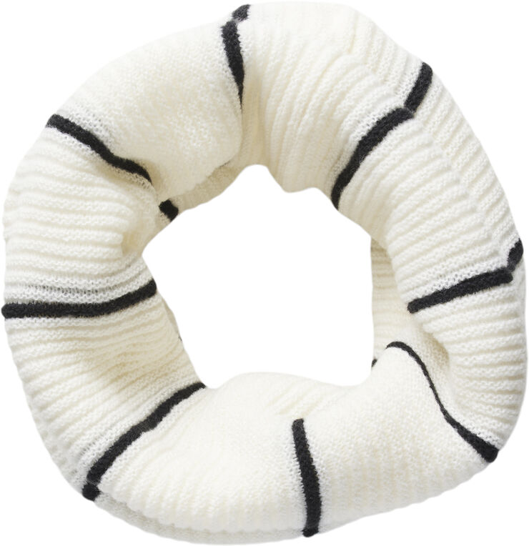 Pieces PCSANA TUBE SCARF PB BC Cloud dancer/black thick stripe