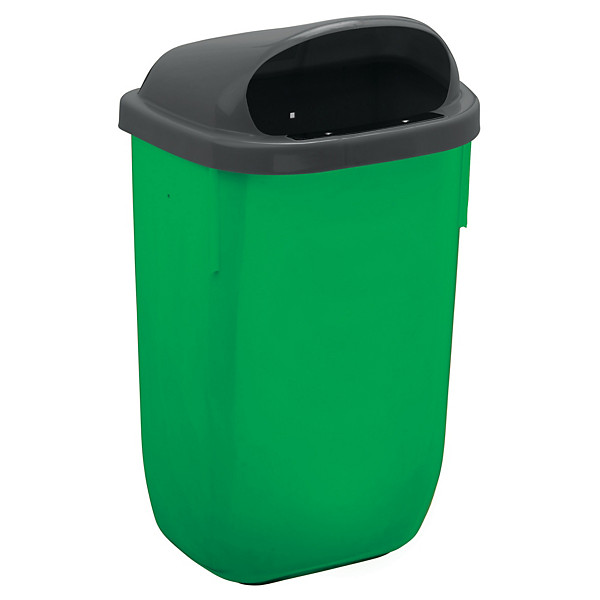 ROSSIGNOL Corbeille murale xerios - 50 L - gris / vert