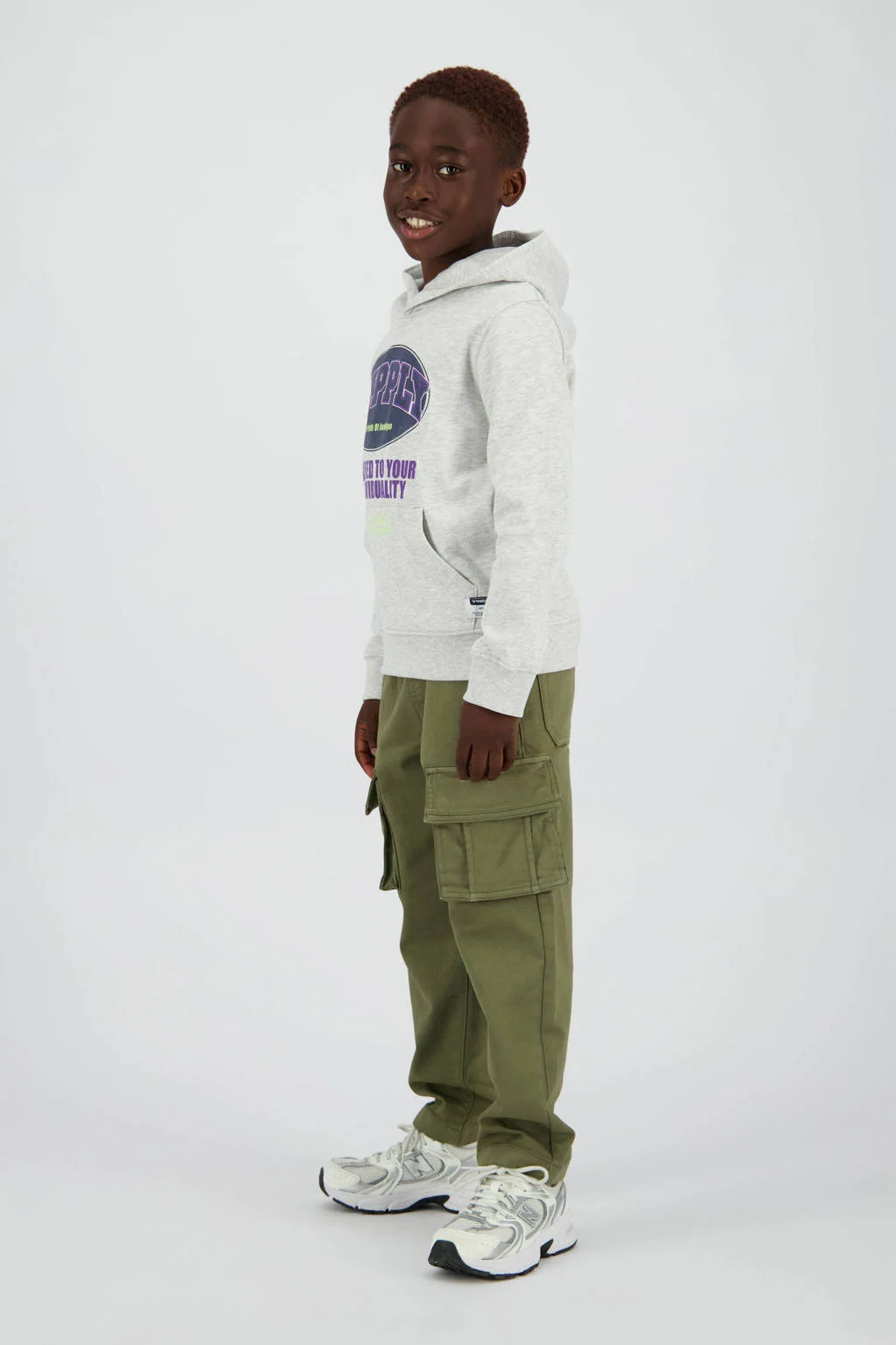 Vingino loose cargo broek olijfgroen