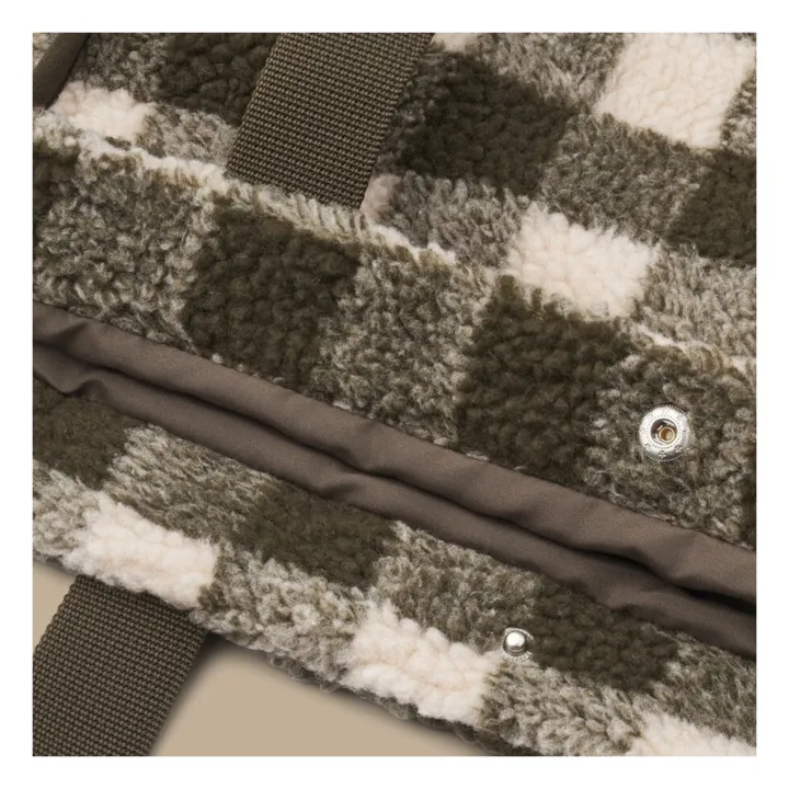 Liewood Tote Bag Matière Recyclée Carreaux Reed | Gris anthracite