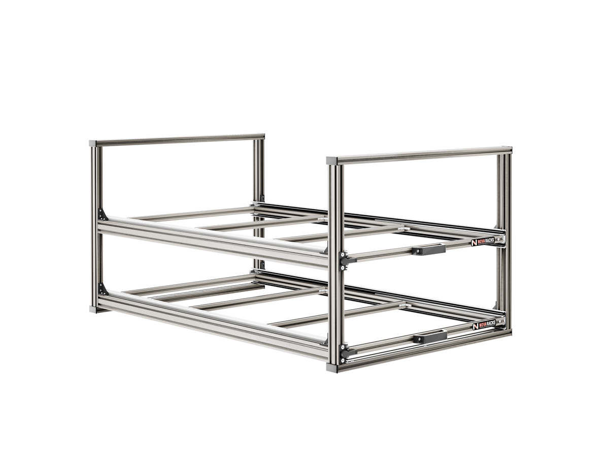 Nova Racks Serie V 2 Levels schuifopbergsysteem - 60x120x55 cm