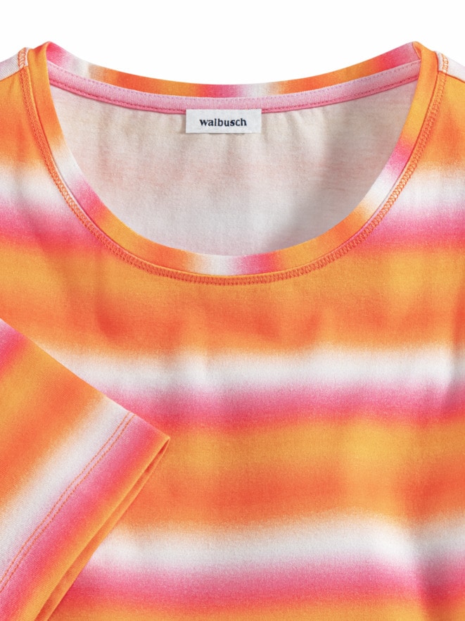 Halbarm-Shirt Streifenverlauf