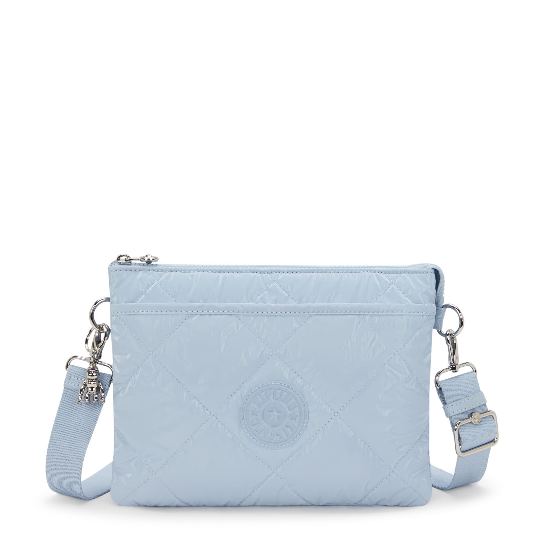 RIRI L Grand sac à bandoulière ajustable amovible - Glowing Blue Quilt