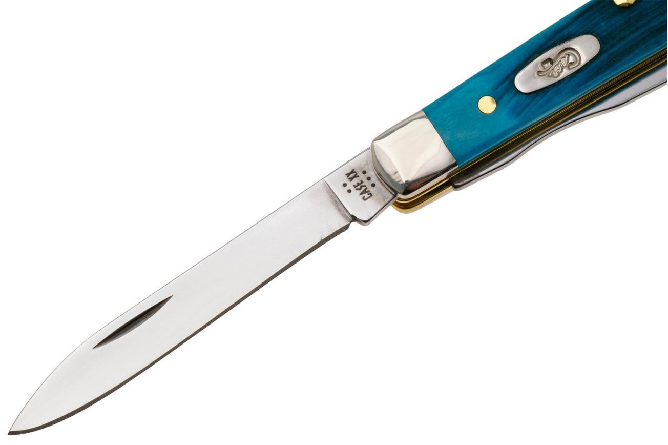 Case Baby Doc Caribbean Blue Bone, Sawcut Jig, 25582, 6282SP SS zakmes