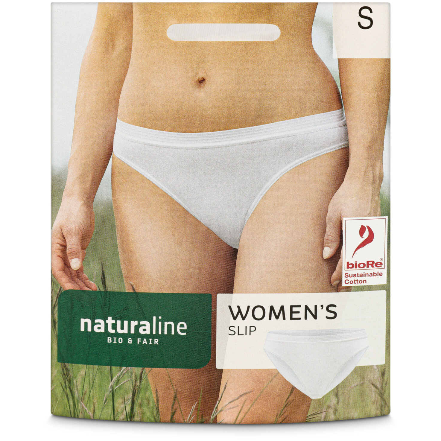Naturaline Textil Damen Slip weiss S