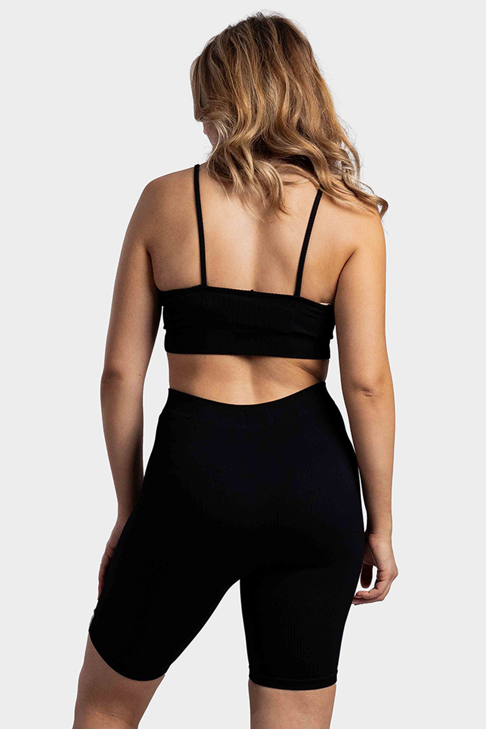 Malelions Ivy Rib Set Dames Zwart