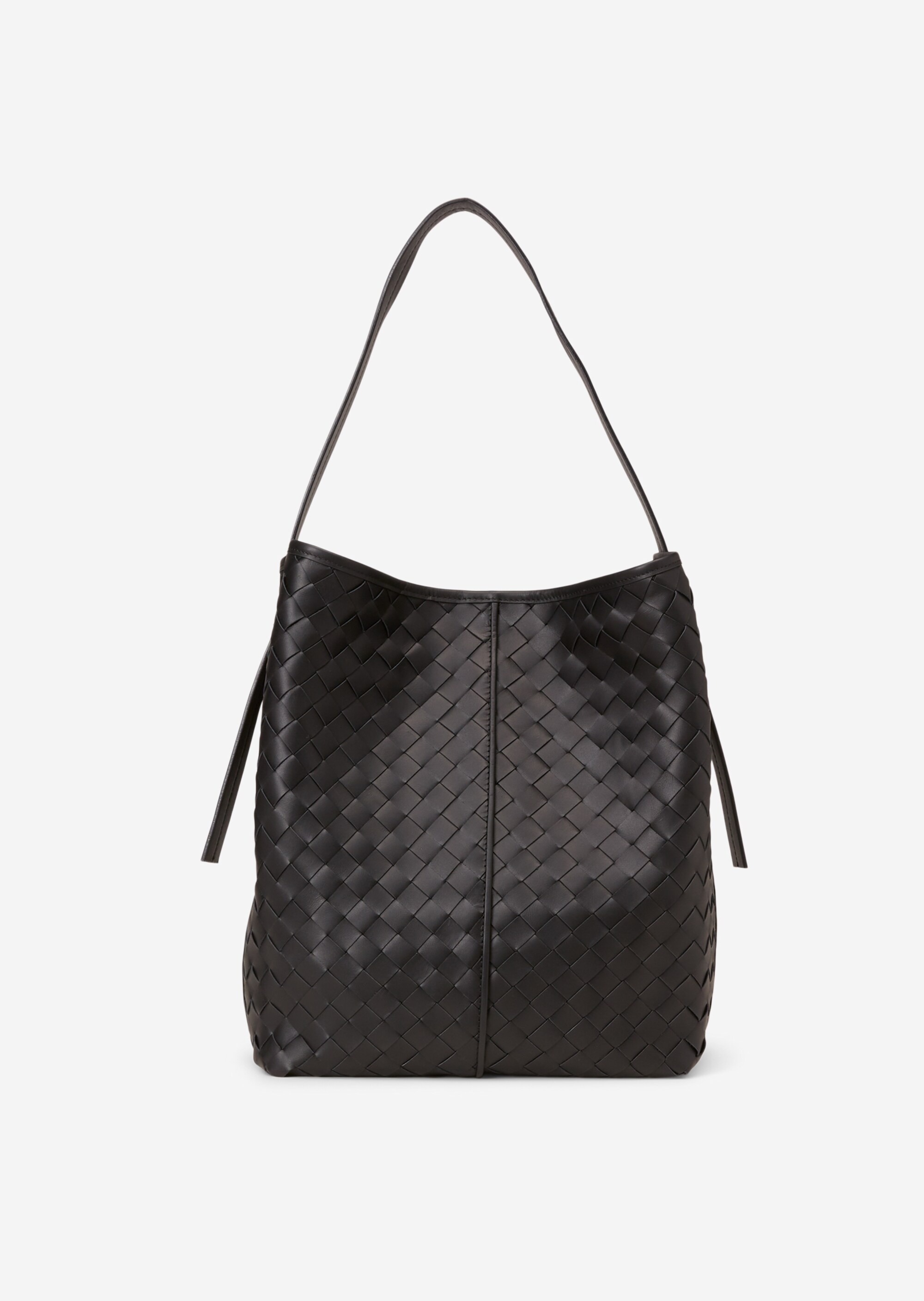 Hobo Bag medium aus geflochtenem Rindleder