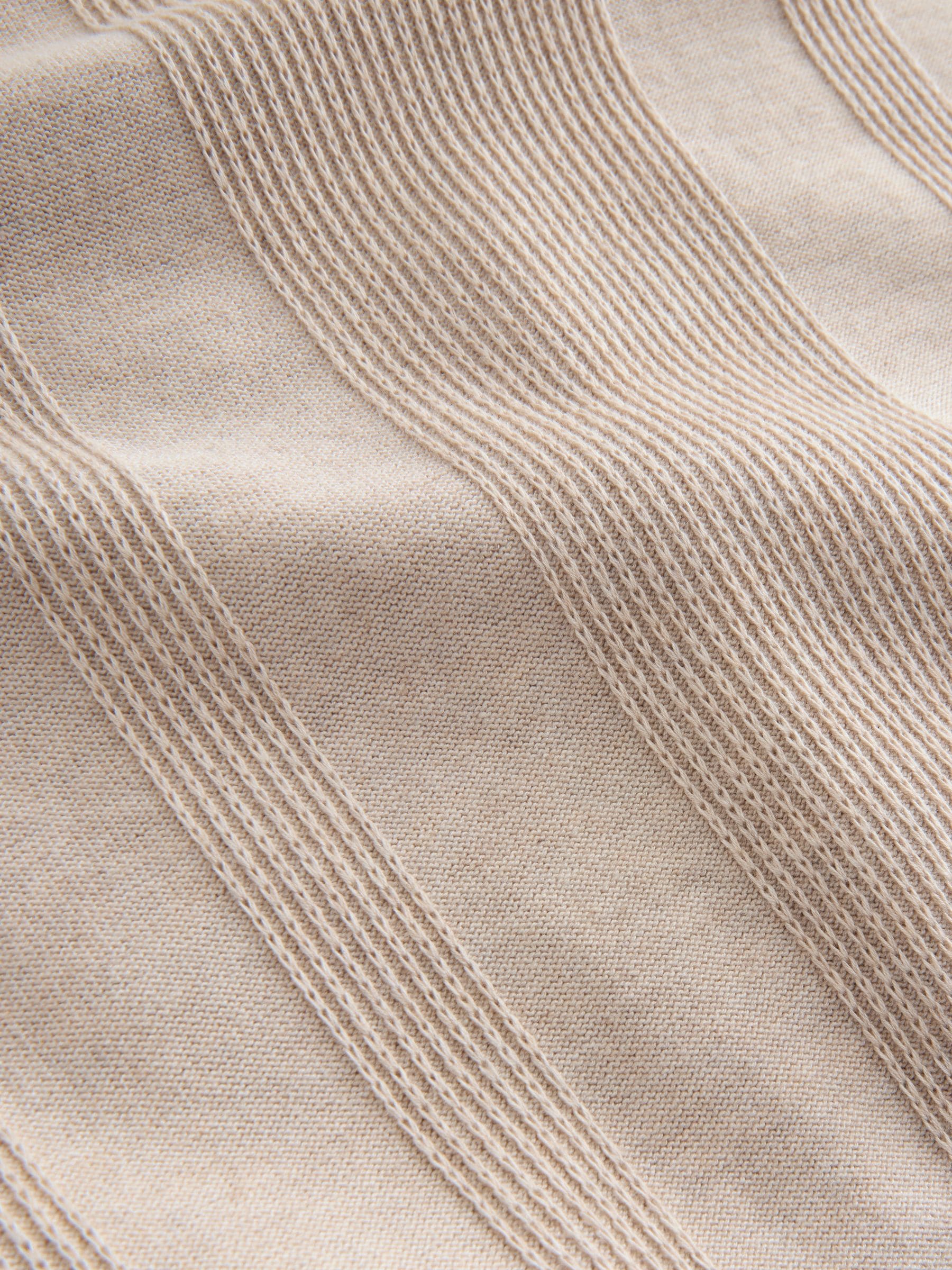Marineblauw/naturel - Regular fit poloshirt met hoog katoengehalte, korte mouwen en gestructureerd breisel 2 stuks