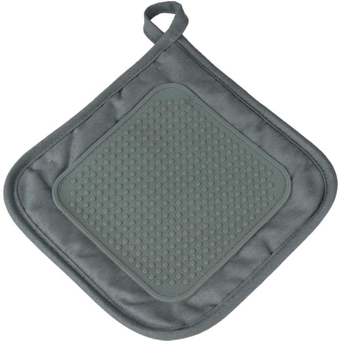 MANIQUE 19X19CM COTON SILICONE CUISTOT ANTHRACITE