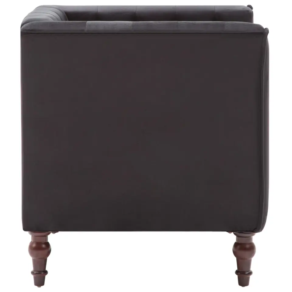 vidaXL - Fauteuil - Zwart - Stof