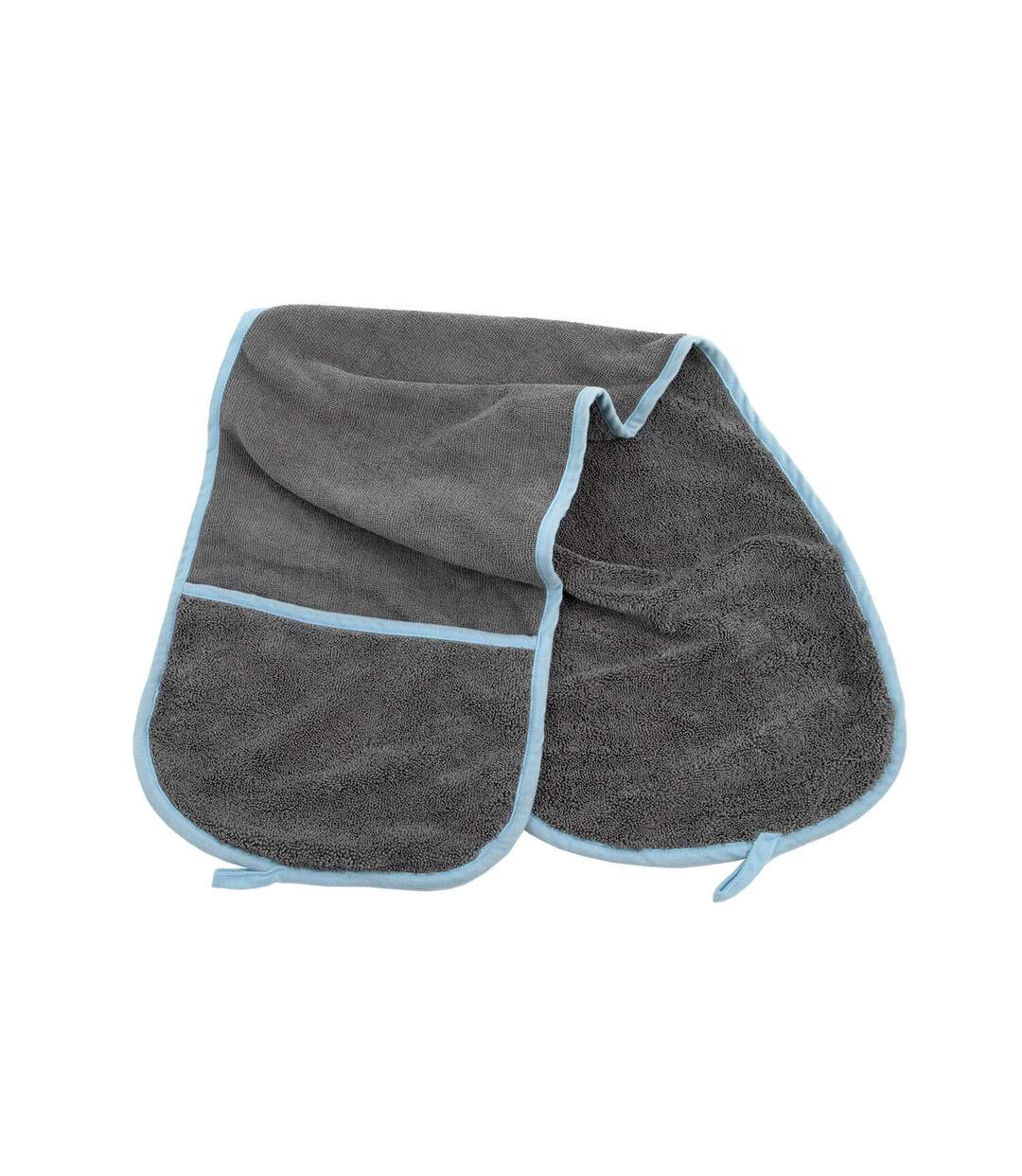 Furrish - Serviette de toilette pour chiens (Noir / Bleu) (Taille unique) - UTTL5276