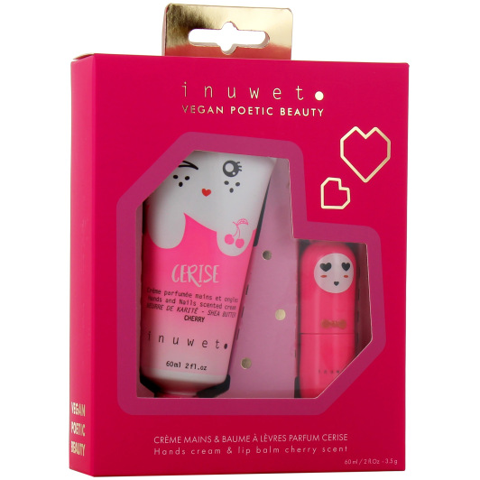 Inuwet Coffret Crème Mains et Baume à Lèvres - Idée Cadeau
