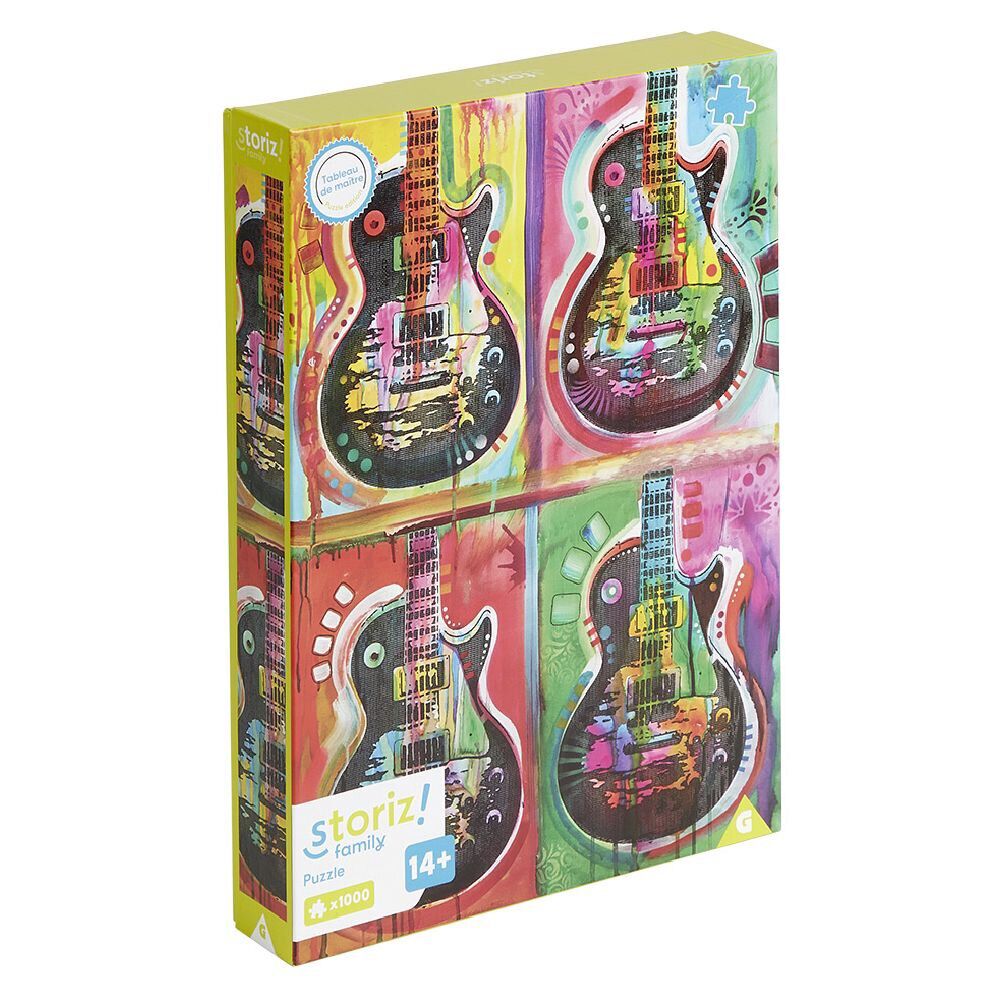 Puzzle ado 1000 pièces guitare coloré