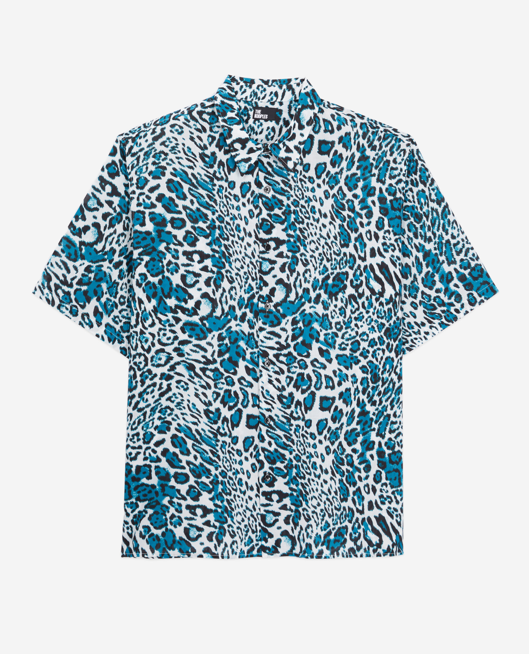 Chemise imprimée manches courtes en coton