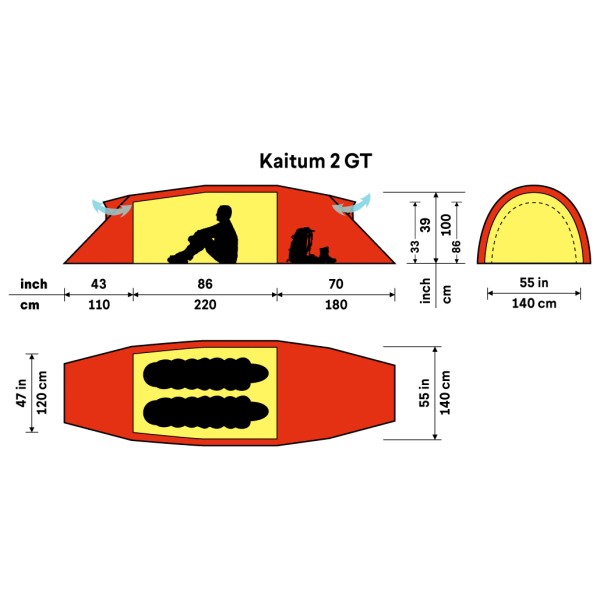 Hilleberg - Kaitum 4 GT - Tente 4 places