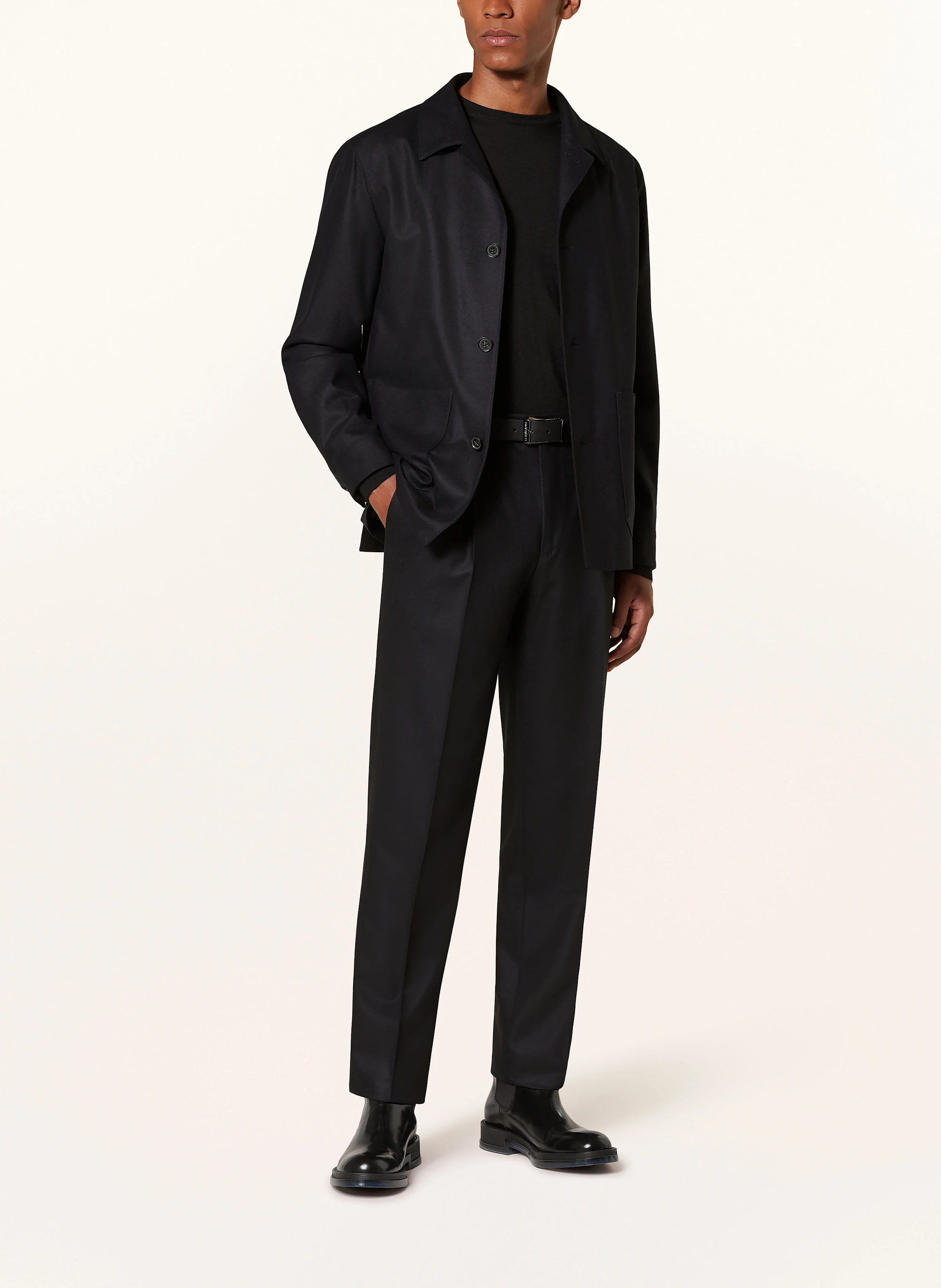 ZEGNA Anzughose Pleated Fit aus Flanell