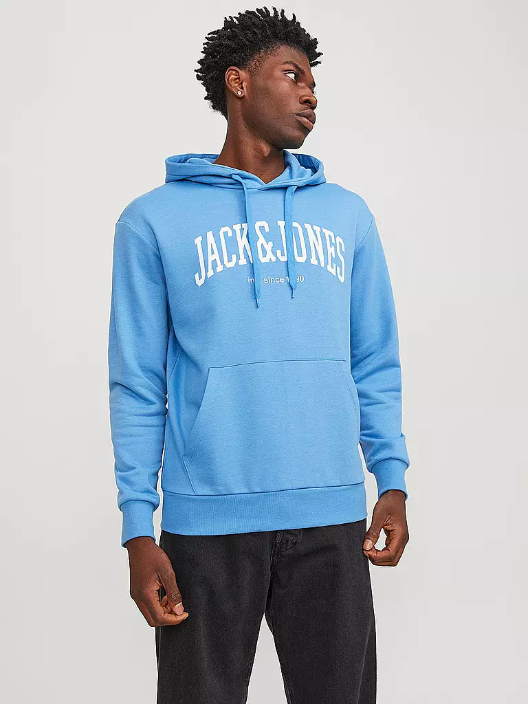 JACK & JONES Kapuzensweater - Hoodie JJEJOSH hellblau